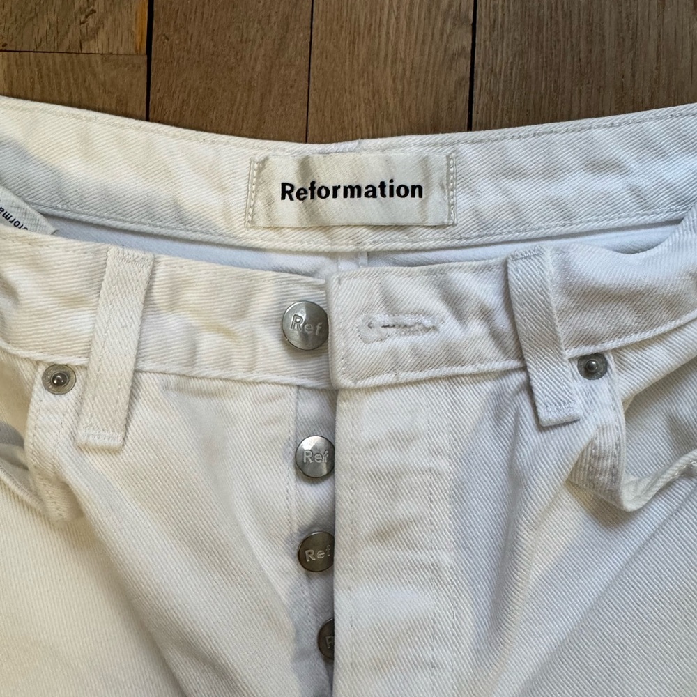 White Reformation Jeans